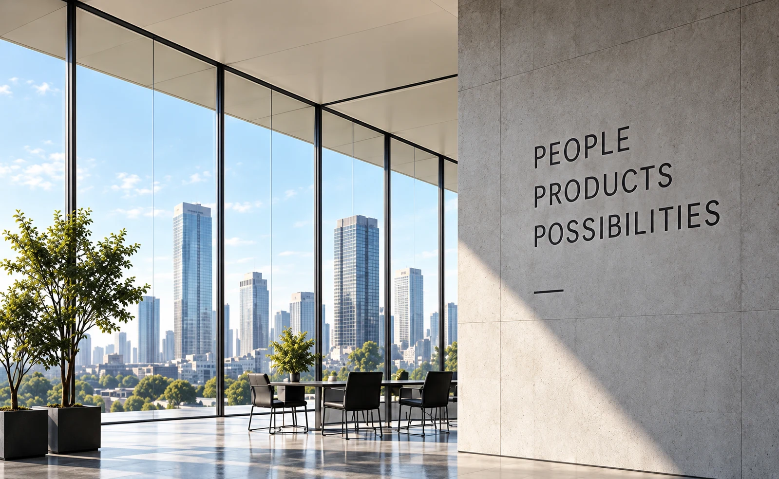 Contemporary architectural interior