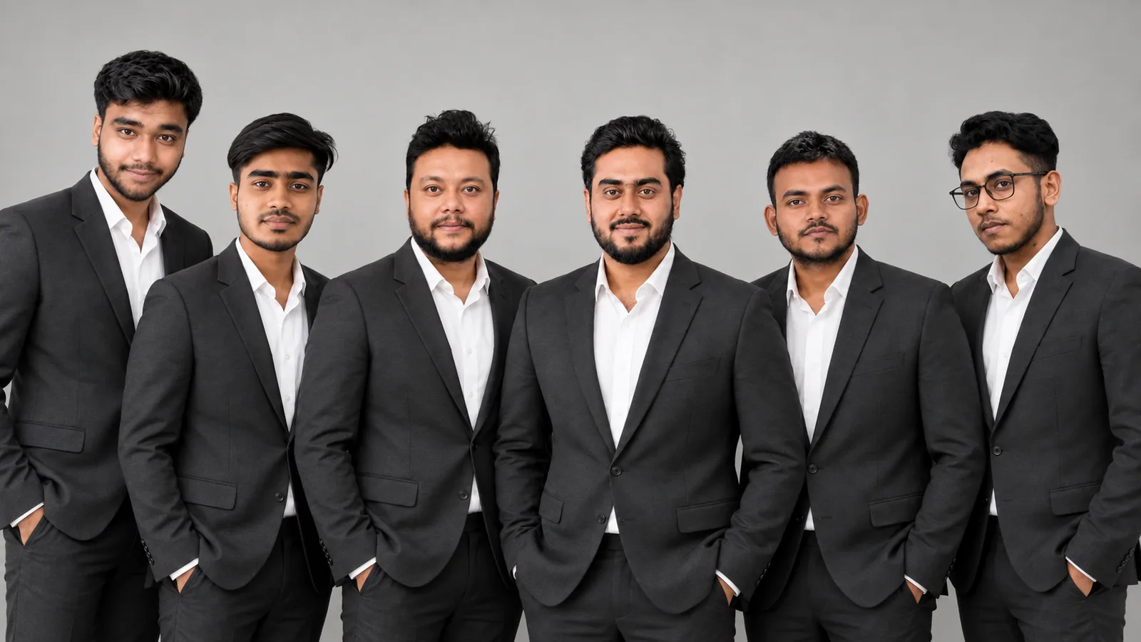 Arpan, Sajedul, Istiak Isty, Rex Jafor, Tonmoy, and Raisul standing together